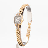 1938 Vintage Hamilton Ladies Sized Solid 14k Yellow Gold & Diamonds Watch (# 14068)
