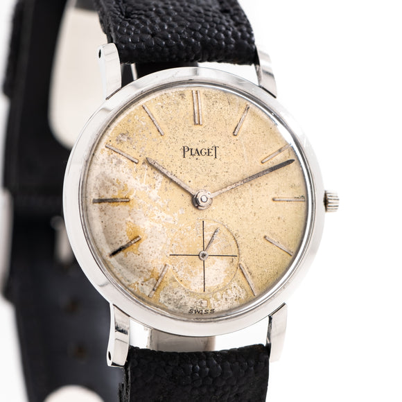 1990's Vintage Piaget Manual Winding Stainless Steel Watch (# 14090)