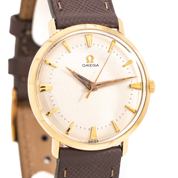 1958 Vintage Omega Ref. J-6589 in Solid 14k Yellow Gold (# 14099)
