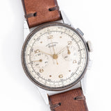 1950's Vintage Eska Two-Register Chronograph in Chrome Plated Stainless Steel (# 14210)