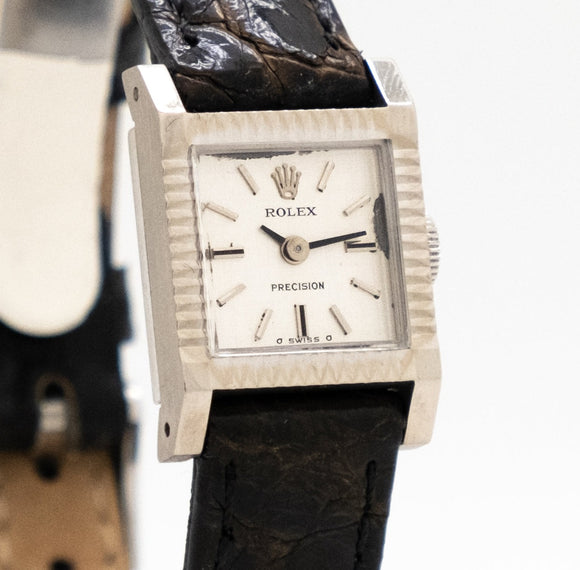 1973 Vintage Rolex Ladies 18k White Gold Watch (# 13823)