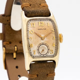 1951 Vintage Hamilton Boulton 14k Yellow Gold Filled Watch ( #13865)