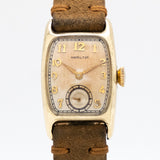 1951 Vintage Hamilton Boulton 14k Yellow Gold Filled Watch ( #13865)