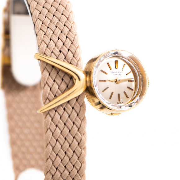 1960's Era Vintage Universal Geneve Chameleon Ladies Solid 14k Yellow Gold Watch (# 13963)