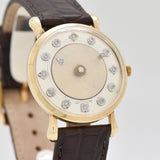 1963 Vintage Jaeger LeCoultre Mystery Dial 10k Yellow Gold Watch (# 13491)