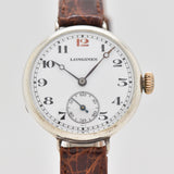 1925 Vintage Longines Post WWI-era Military Style .925 Silver Watch (# 13346)