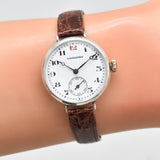 1925 Vintage Longines Post WWI-era Military Style .925 Silver Watch (# 13346)